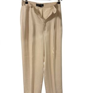 Banana Republic Cream Silk Dress Pants
